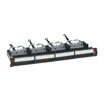 Рама Legrand 19", 1U, для складальної патч-панелі 24 порти, UTP/FTP, набірна, пластиковий організатор, чорна (033790)
