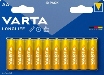 Батарейка Varta Longlife лужна AA блістер, 10 шт (04106101761)
